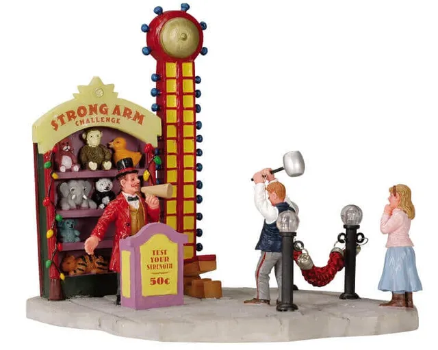 lemax-strong-arm-challenge-figurine-f-te-foraine image 1