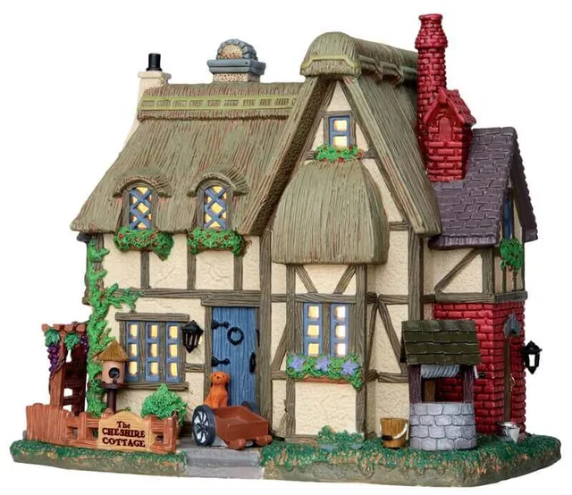 lemax-the-cheshire-cottage-maison-miniature-village-de-no-l image 1