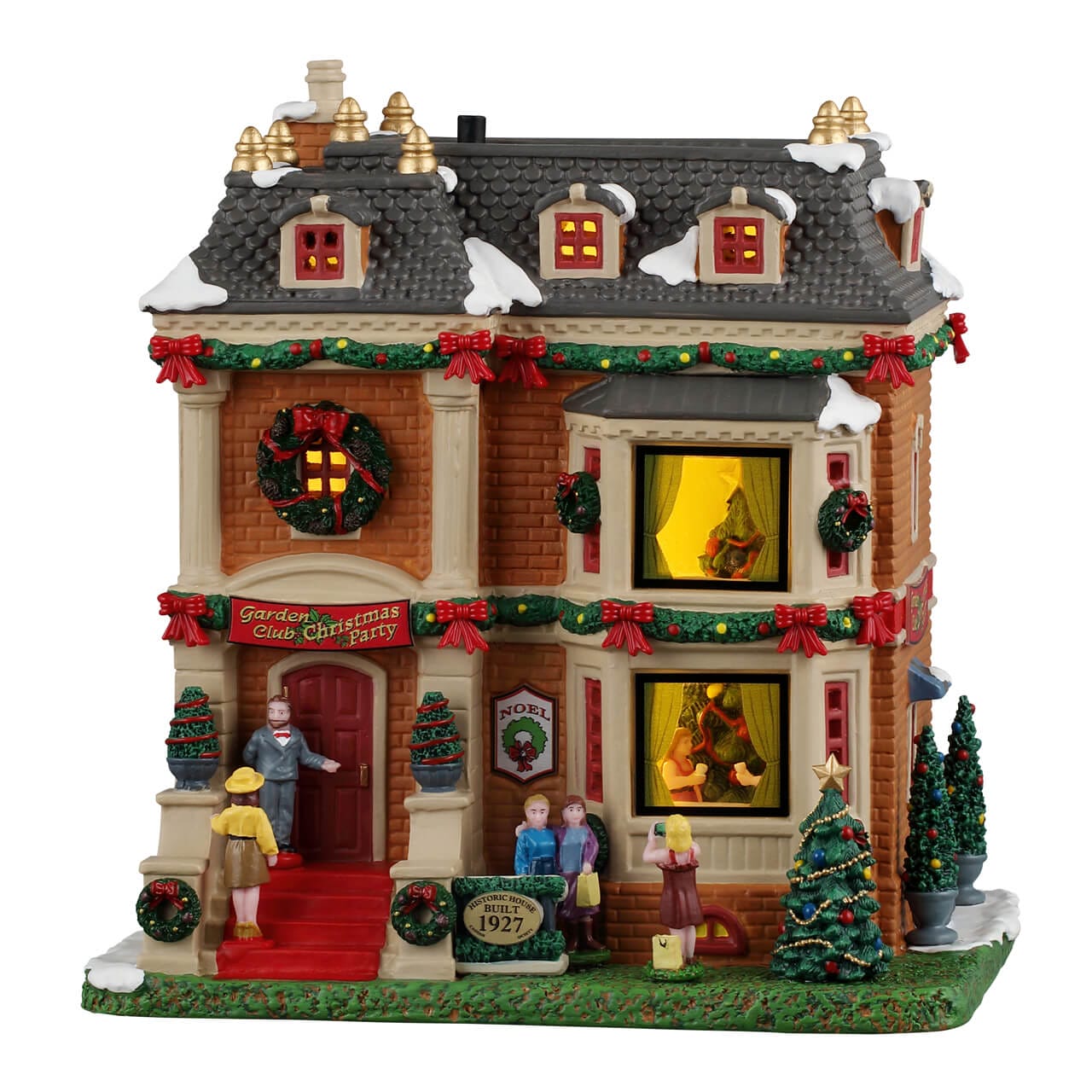 lemax-garden-club-christmas-party-b-timent-miniature-de-collection-caddington image 1