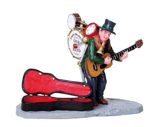 lemax-one-man-band-figurine-musicien-de-rue-miniature image 1