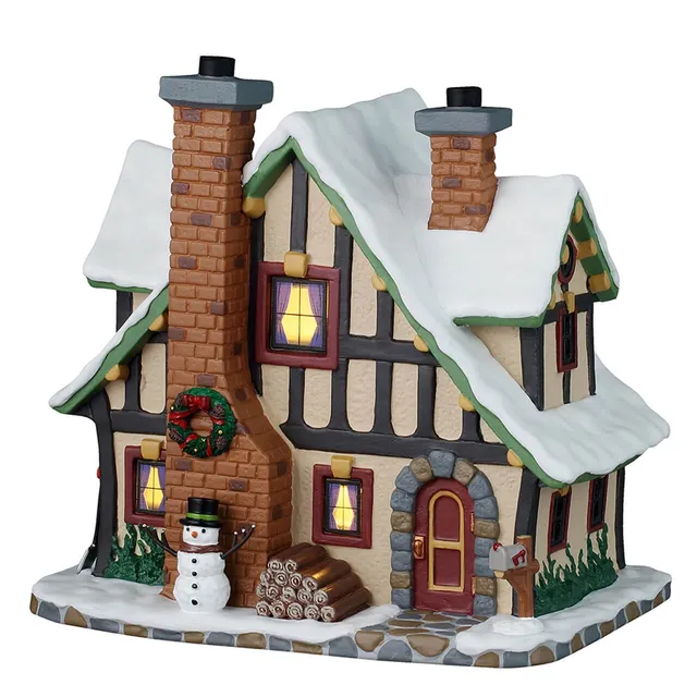 lemax-winter-holiday-lodge-chalet-lumineux-caddington image 1
