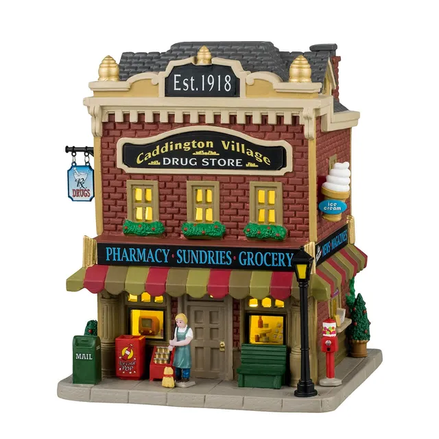 lemax-caddington-village-drug-store-b-timent-boutique-lumineux image 1