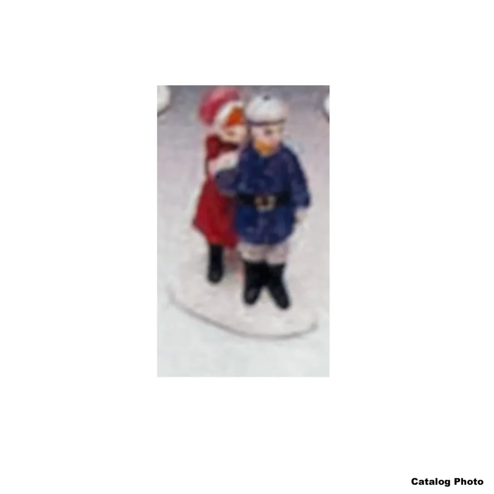 lemax-peck-on-the-cheek-figurine-couple-amoureux image 1