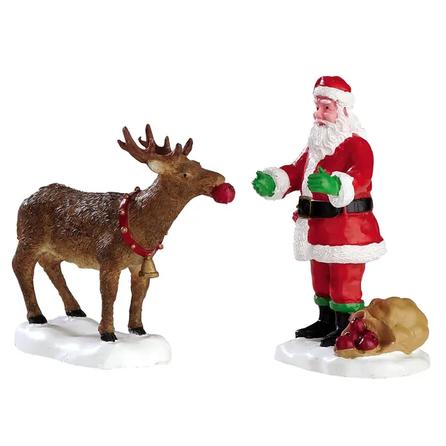 lemax-reindeer-treats-lot-de-2-figurine-santa-s-wonderland image 1