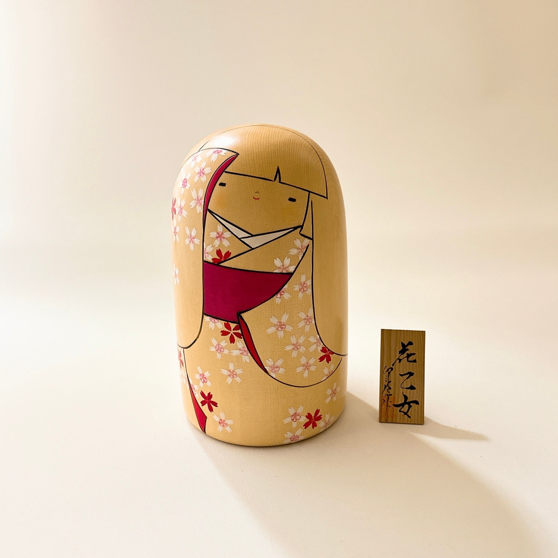 usaburo-kokeshi-hana-otome-fille-fleur-par-yuji-okamoto-dition-limit-e-190-mm image 1