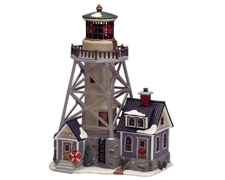 lemax-rivermouth-lighthouse-phare-miniature-lumineux-de-village image 1