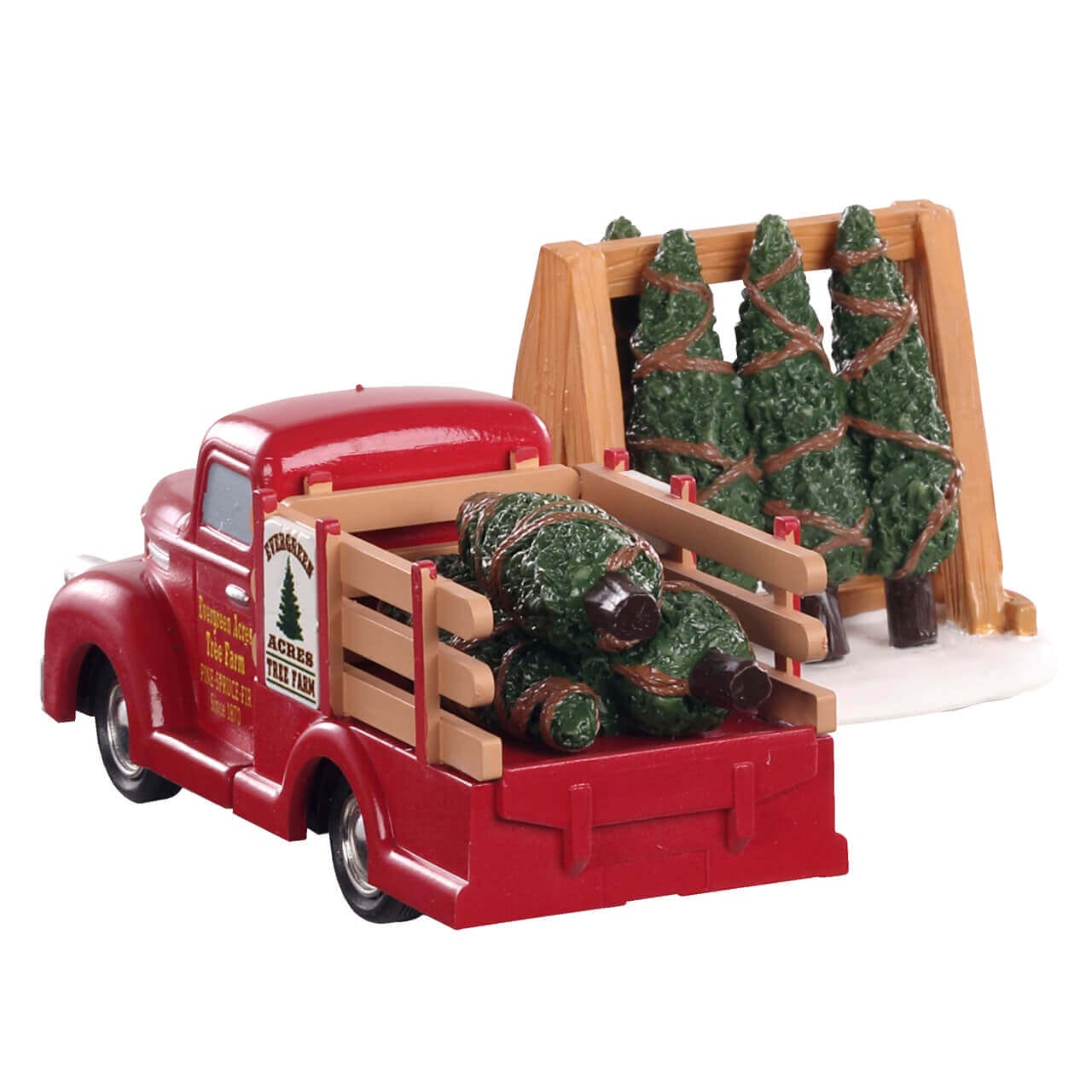 lemax-tree-delivery-camion-miniature-sapins-de-no-l-vail-village image 2