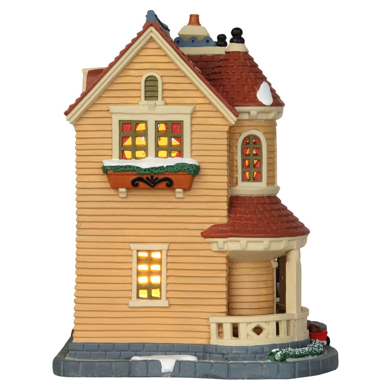 lemax-lamplighter-inn-harvest-crossing-maison-miniature-illumin-e image 2