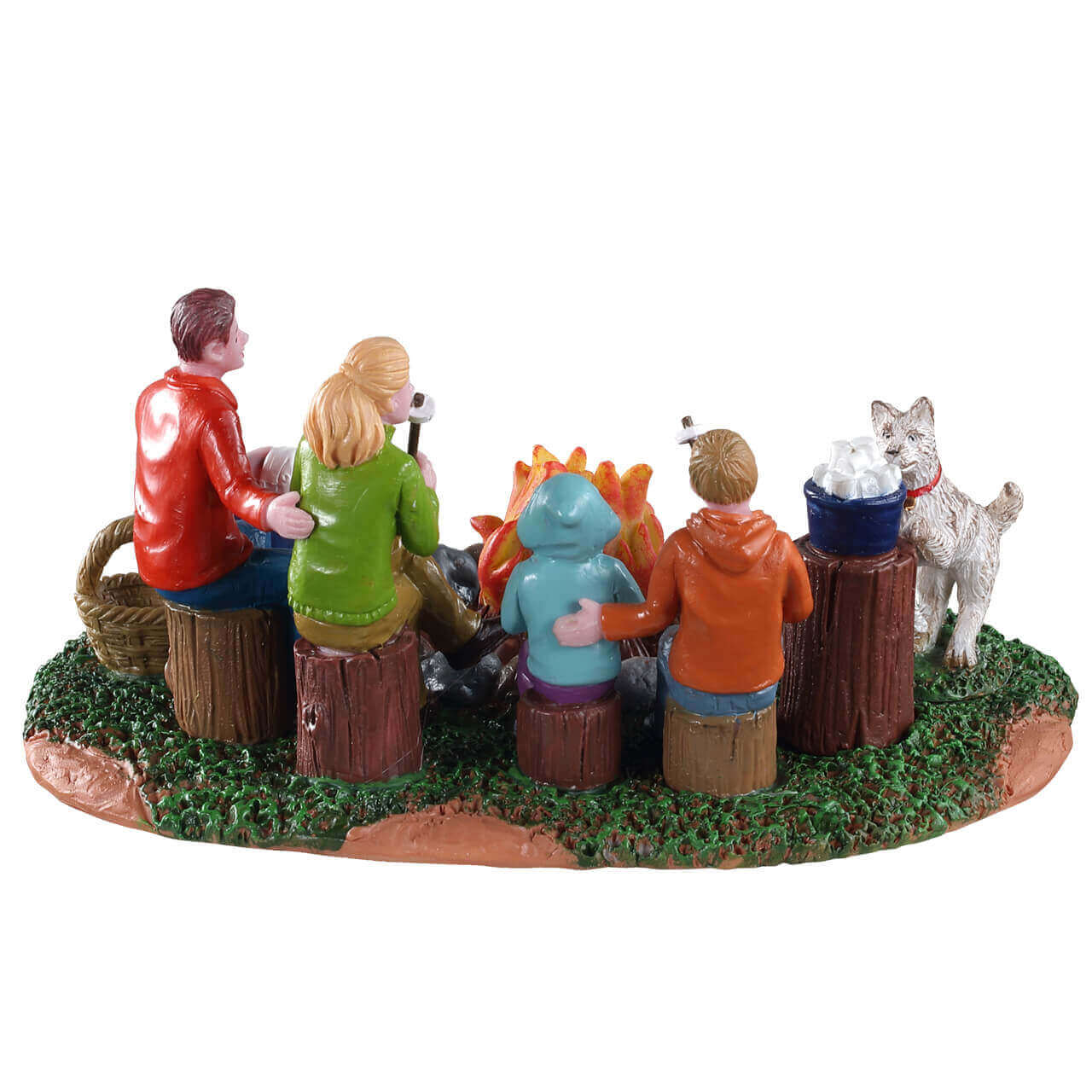 lemax-s-more-family-fun-sc-ne-miniature-famille-au-feu-de-camp image 4