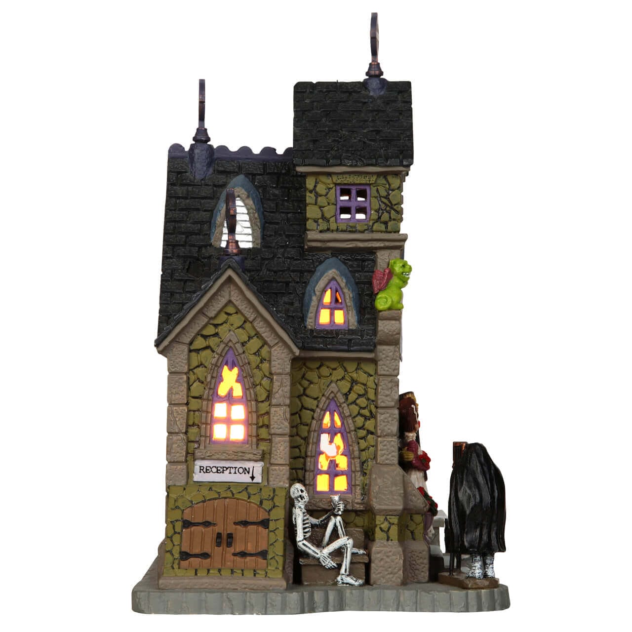 lemax-frank-s-big-day-miniature-de-village-spooky-town-halloween image 3