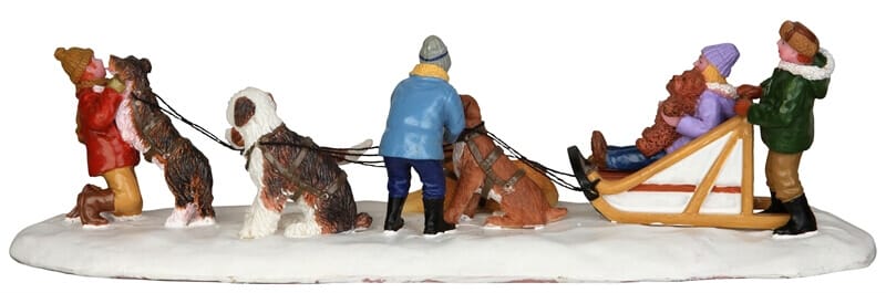 lemax-neighborhood-dogsled-team-figurine-attelage-chiens-de-tra-neau image 3
