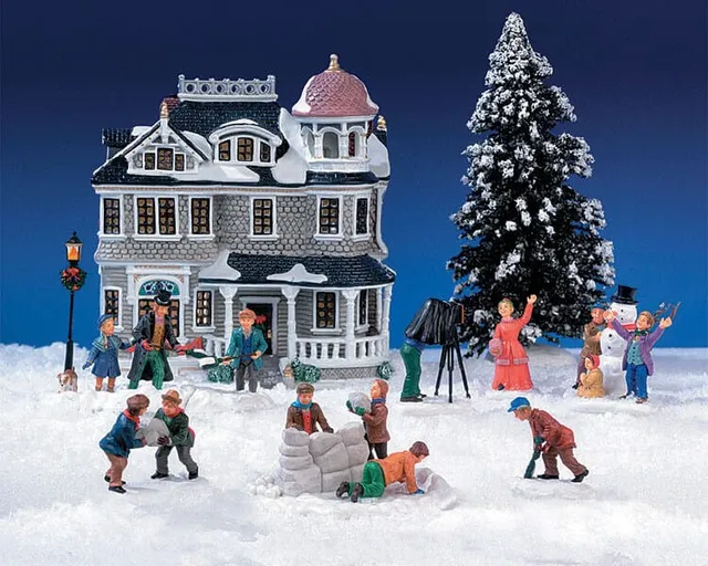 lemax-12-pc-laurel-house-kit-kit-village-miniature-12-pi-ces image 1