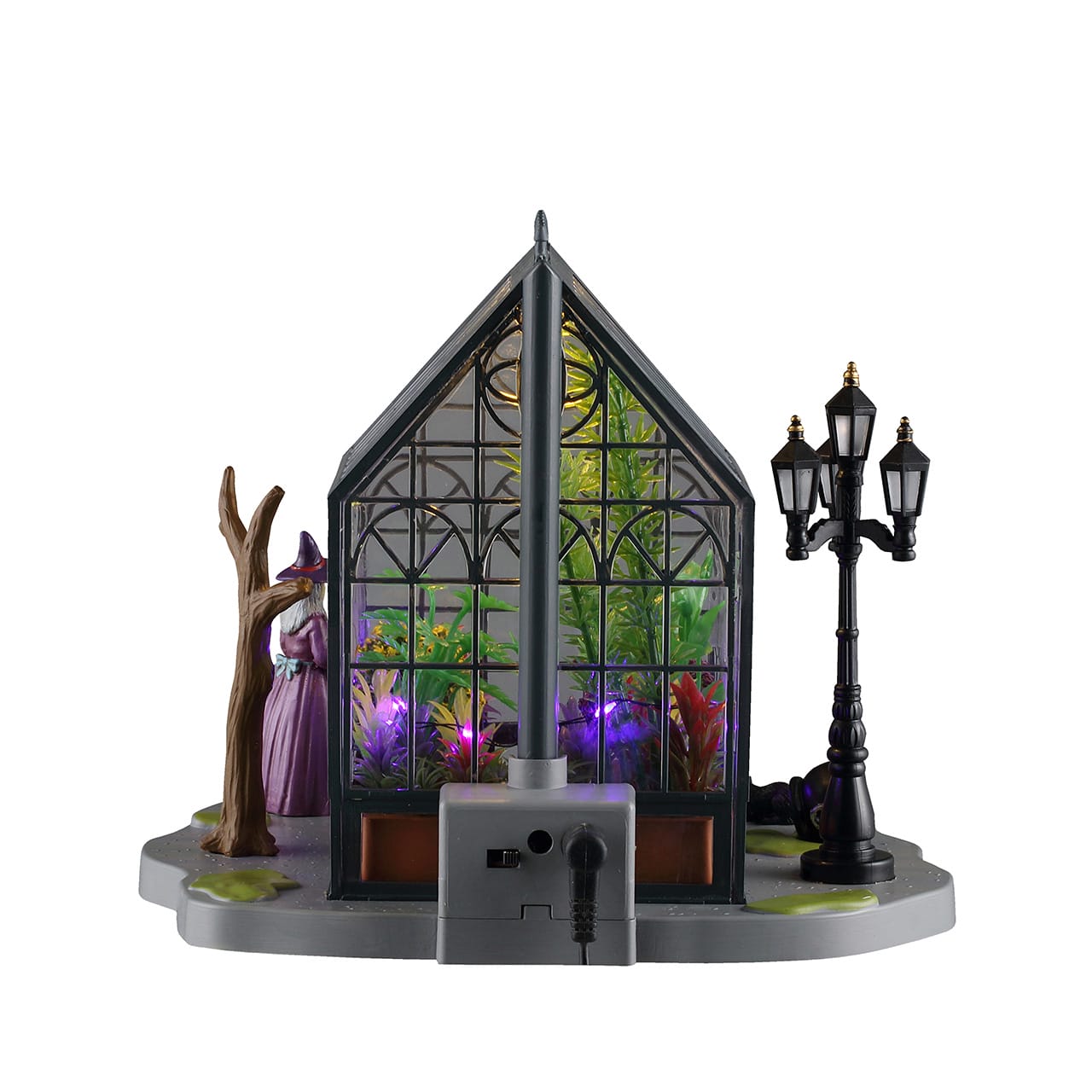 lemax-spooky-town-serre-agatha-s-greenhouse-miniature-illumin-e image 4