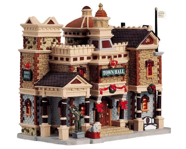 lemax-town-hall-h-tel-de-ville-miniature-lumineux image 1