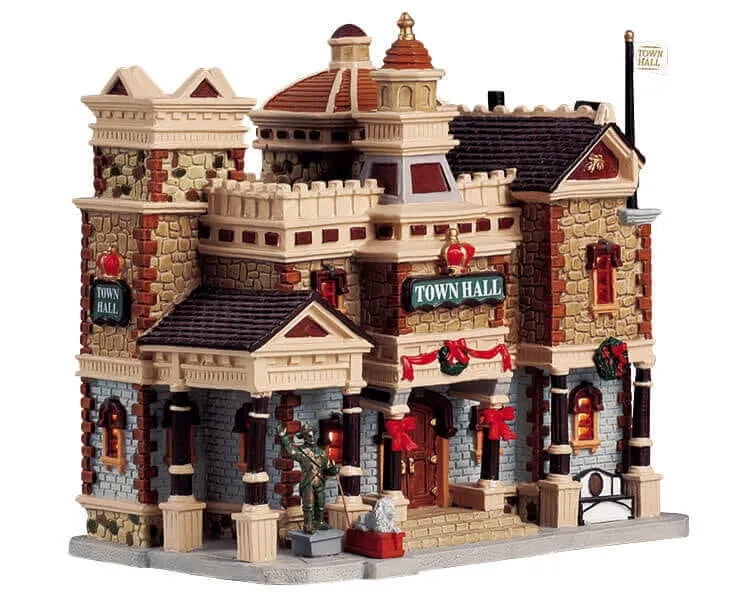 lemax-town-hall-h-tel-de-ville-miniature-lumineux image 1