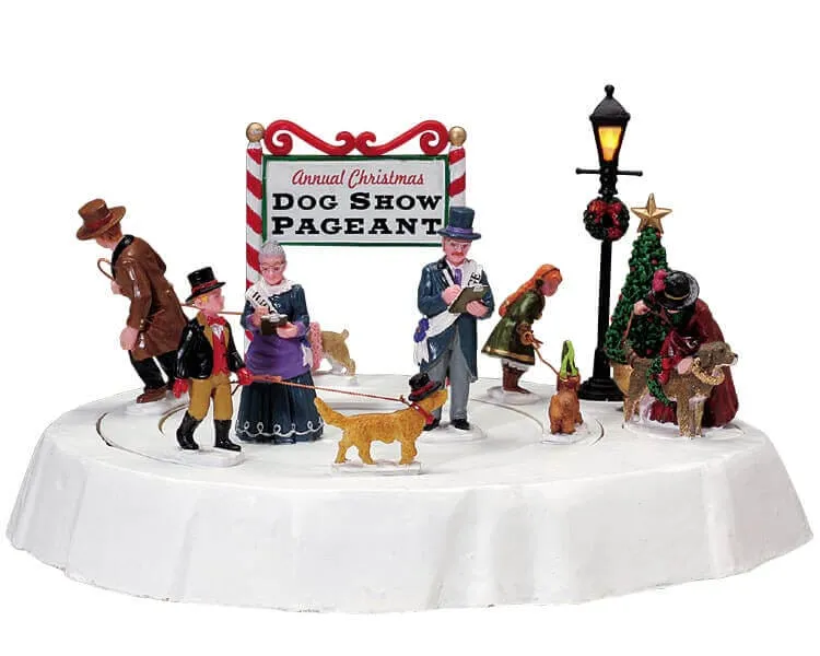lemax-dog-show-pageant-figurine-miniature-concours-canin-de-collection image 1