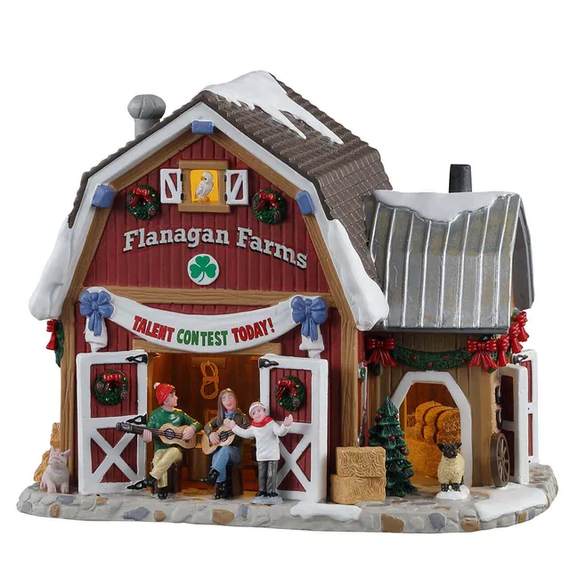 lemax-talent-contest-at-flanagan-s-barn-b-timent-miniature-harvest-crossing image 1