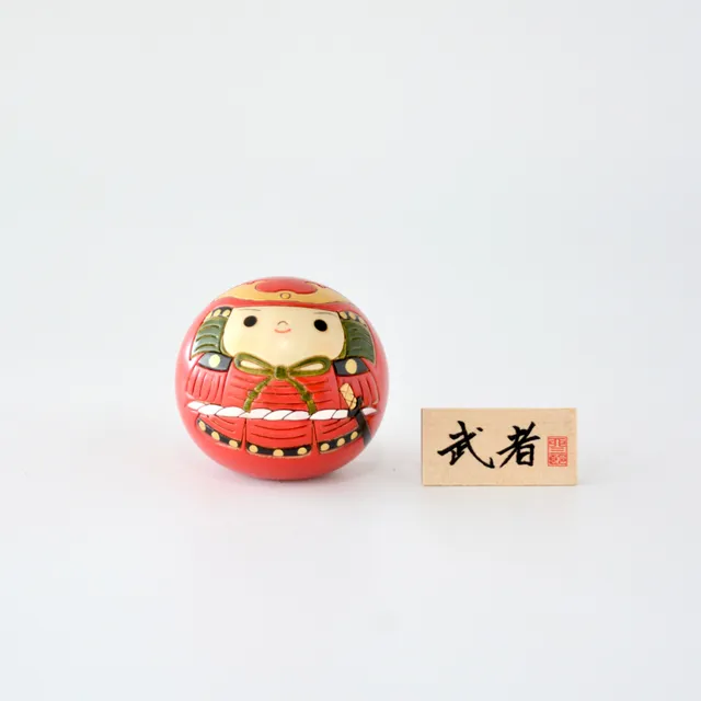 usaburo-kokeshi-musha-samurai-mini-figurine-artisanale-5-cm image 1