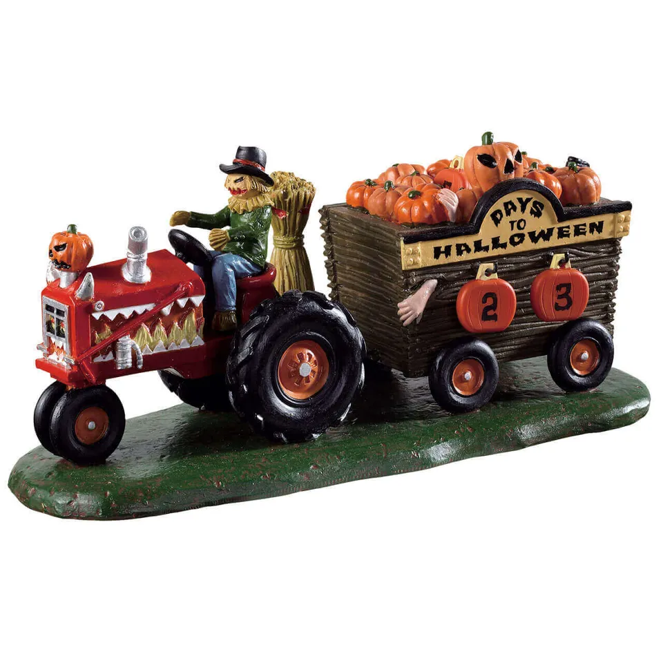 lemax-pumpkin-haul-countdown-chariot-halloween-compte-rebours image 1
