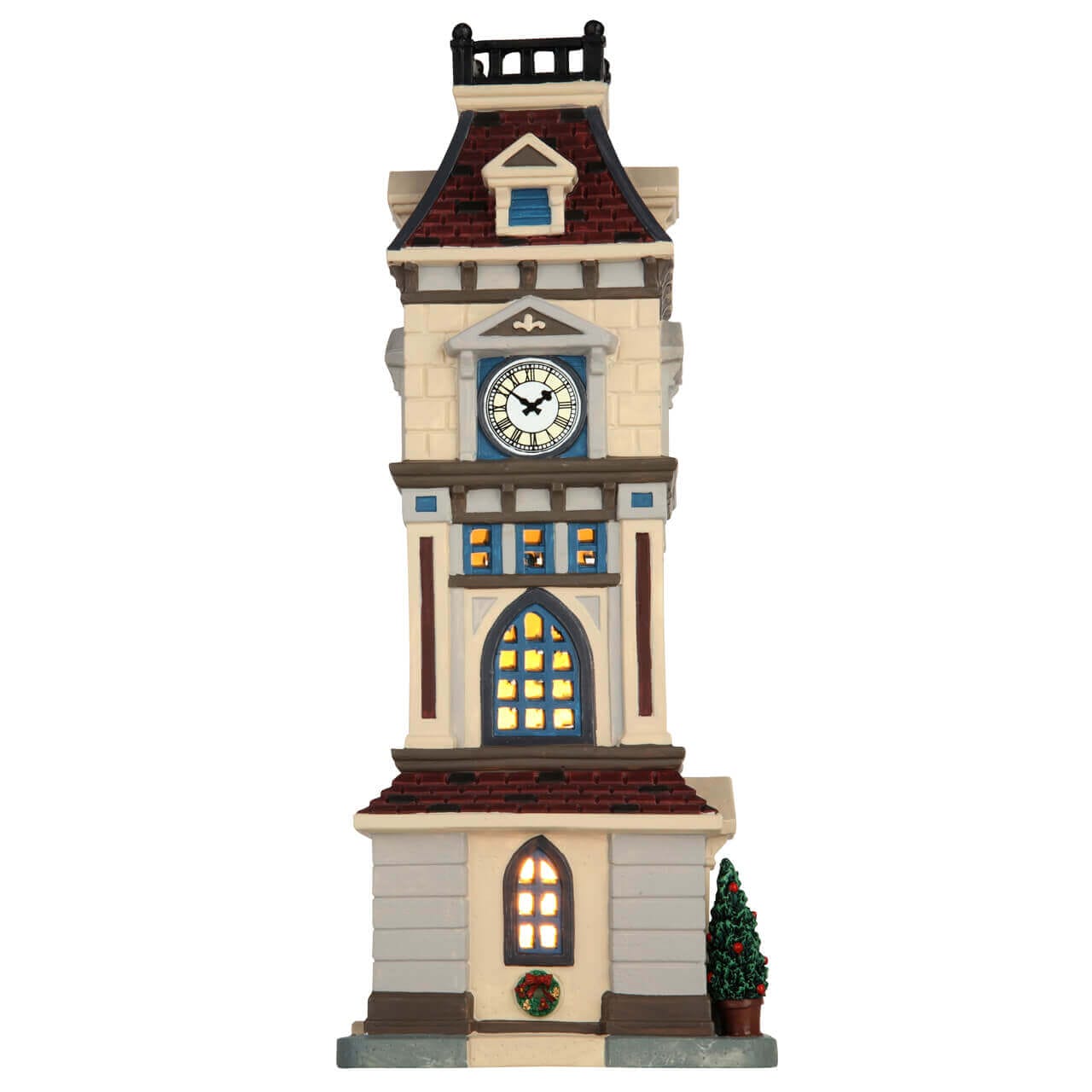 lemax-clock-tower-b-timent-miniature-tour-de-l-horloge-lumineuse image 2