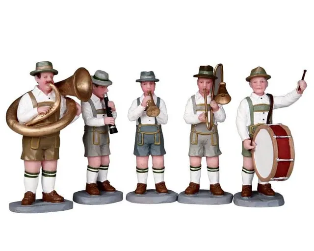 lemax-oom-pah-band-figurine-miniature-de-fanfare image 1