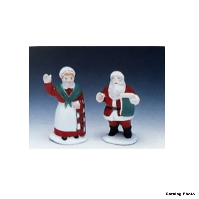 lemax-mr-mrs-santa-claus-figurine-miniature-couple-de-no-l image 1