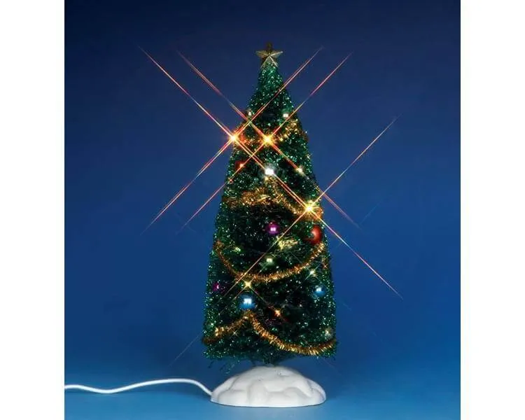 lemax-decorated-yule-tree-sapin-miniature-d-cor-de-collection image 1