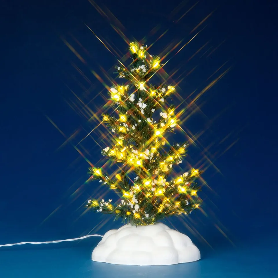 lemax-lighted-pine-tree-medium-sapin-miniature-illumin-de-collection image 1