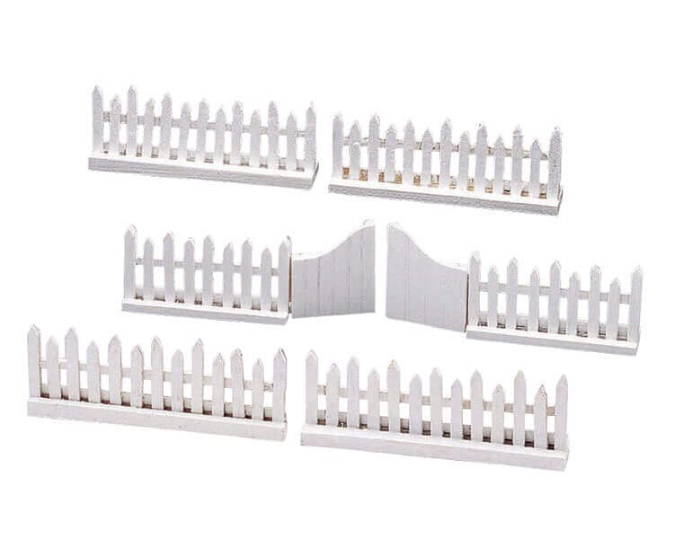 lemax-wooden-picket-fence-swing-door-miniature-artisanale-de-collection image 1