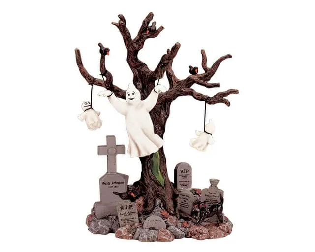 lemax-lighted-tree-graveyard-ghost-fant-me-lumineux-cimeti-re image 1