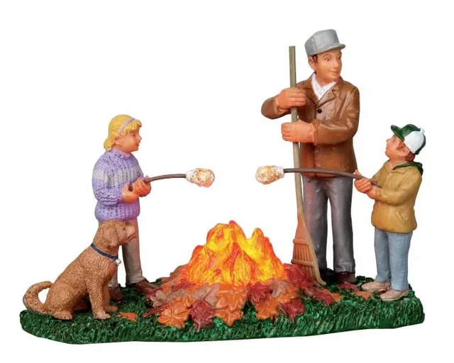 lemax-burning-leaves-figurine-miniature-d-automne image 1