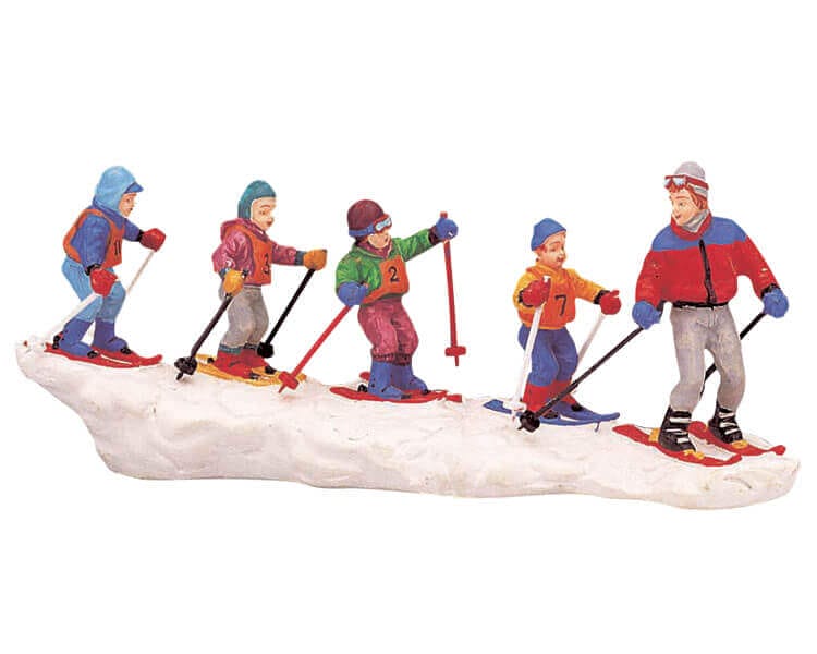 lemax-ski-ducklings-figurine-miniature-canetons-au-ski image 1
