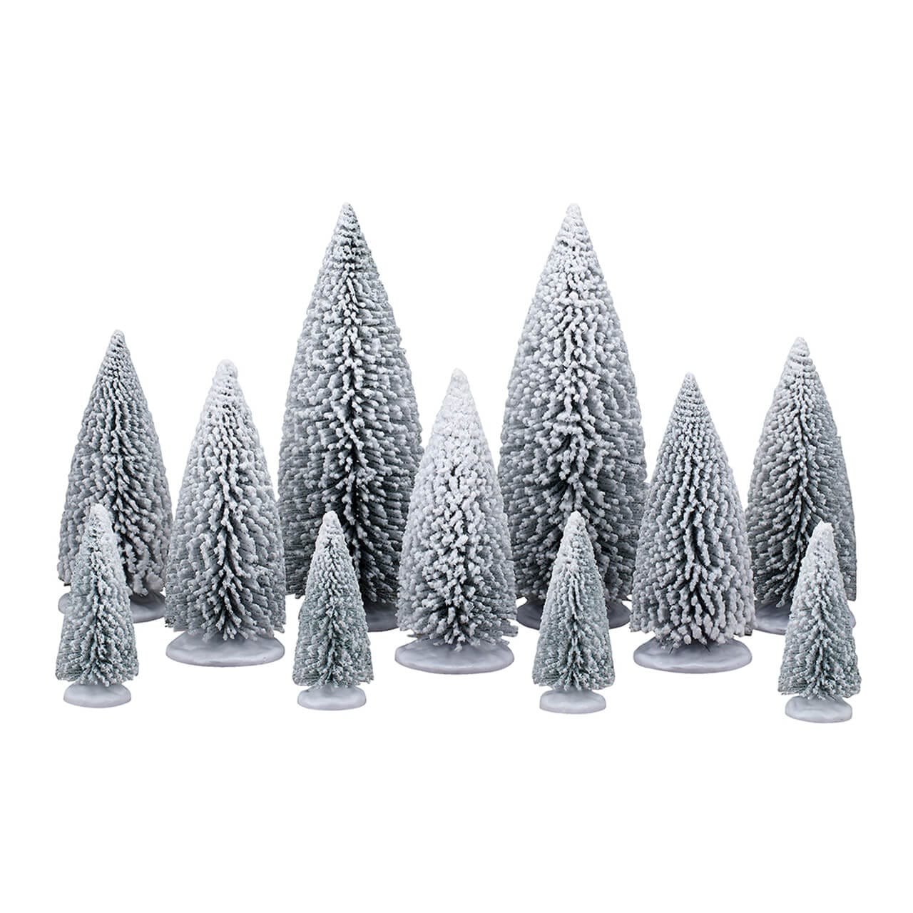 lemax-white-pine-trees-lot-sapins-enneig-s image 1