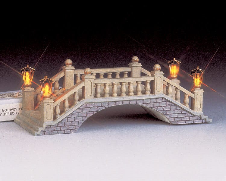 lemax-lighted-somerset-foot-bridge-pont-lumineux-miniature image 1