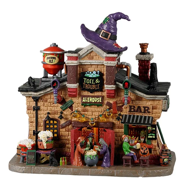 lemax-toil-trouble-alehouse-taverne-spooky-town-sorci-res image 1