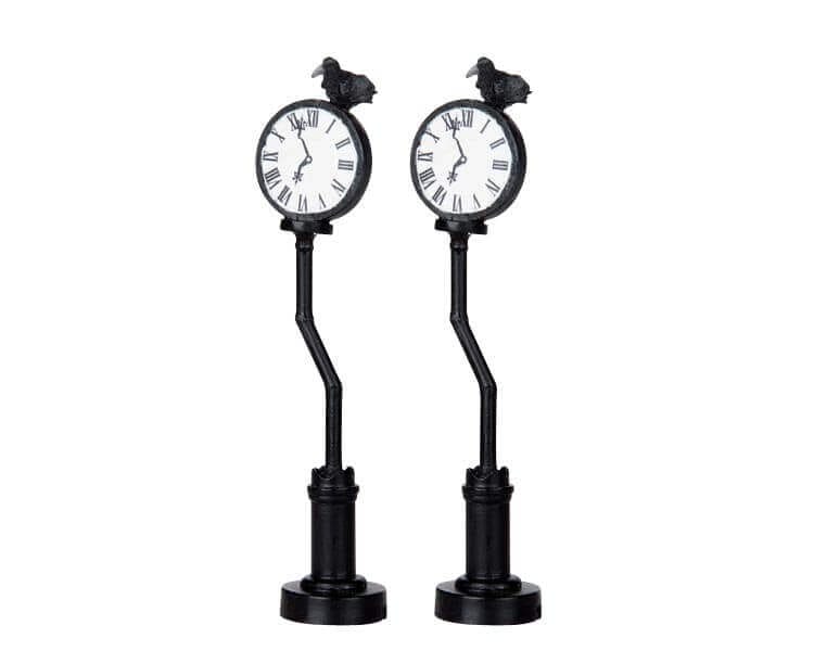lemax-creepy-clock-accessoire-miniature-spooky-town-horloge-effrayante image 1