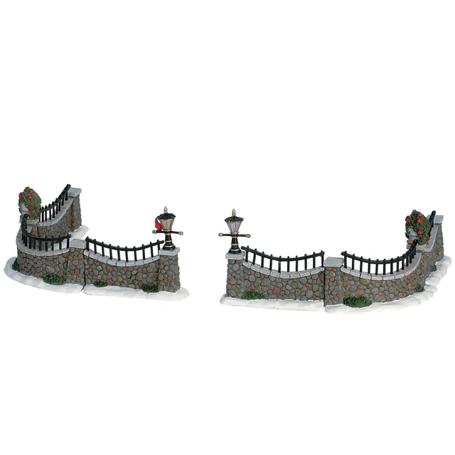 lemax-general-products-stone-wall-set-de-6-murets-en-pierre-miniature image 1