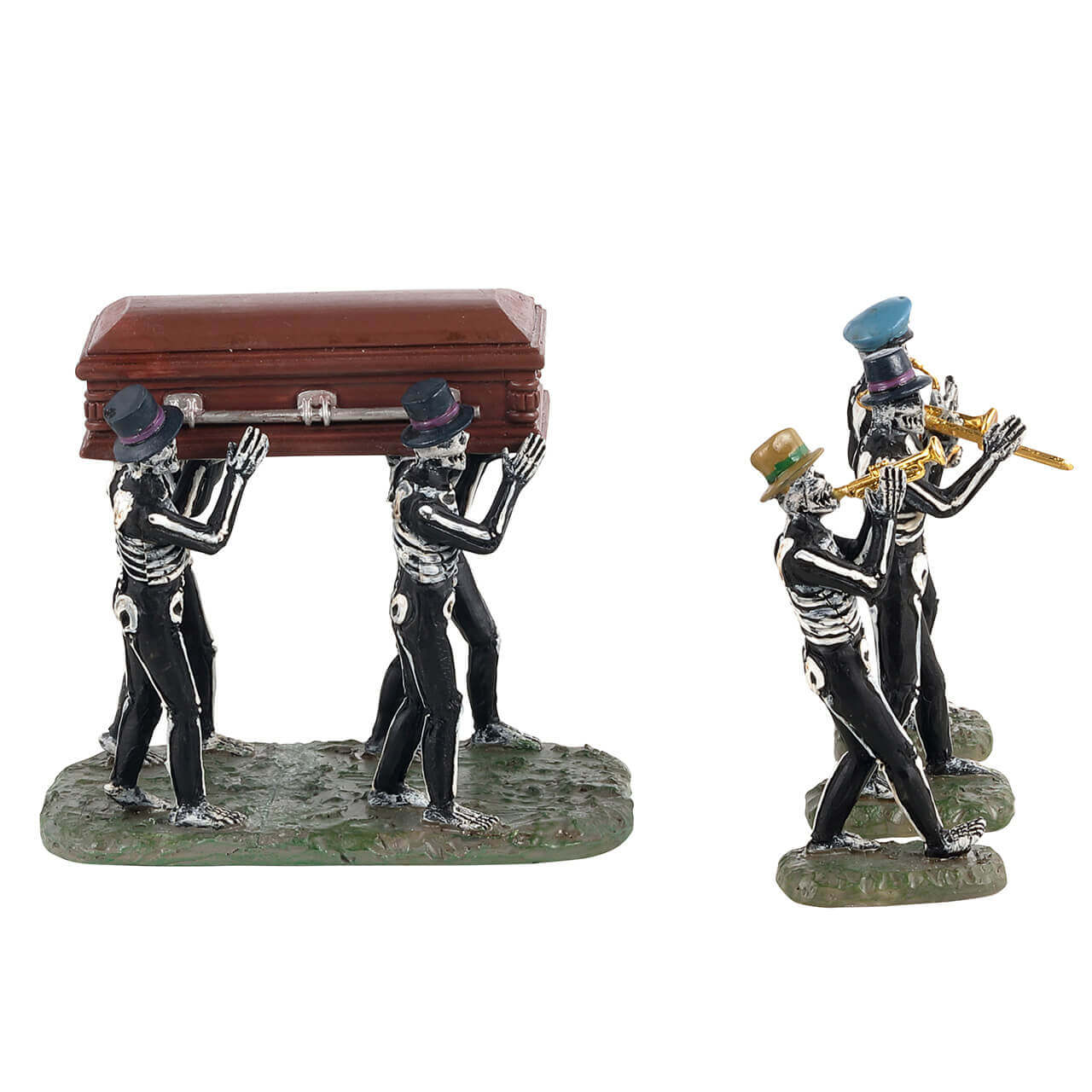 lemax-jazz-funeral-set-4-pi-ces-squelettes-spooky-town image 2