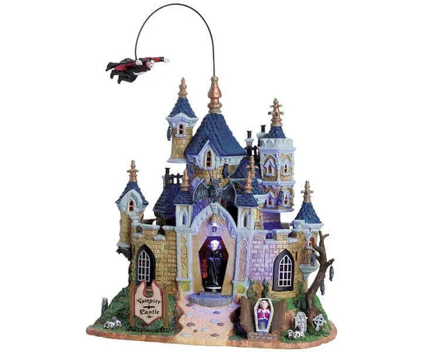 lemax-vampire-castle-ch-teau-miniature-spooky-town image 1