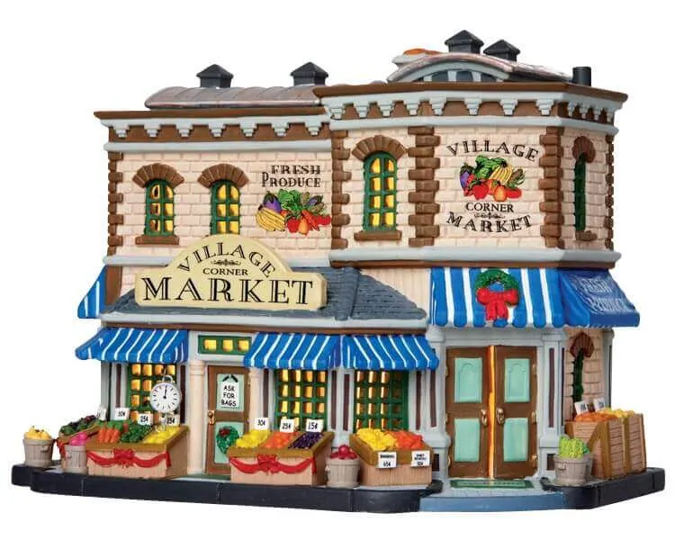 lemax-village-corner-market-b-timent-miniature-march-d-angle image 1