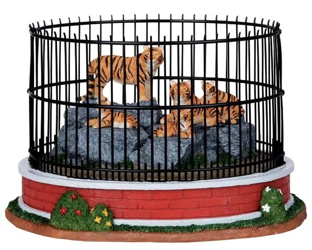 lemax-tiger-family-figurine-miniature-famille-tigres image 1
