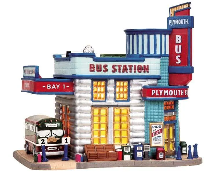 lemax-plymouth-bus-station-b-timent-miniature-gare-routi-re image 1