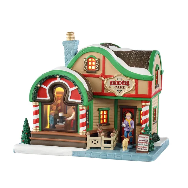 lemax-the-reindeer-cafe-b-timent-miniature-lumineux-vail-village image 1
