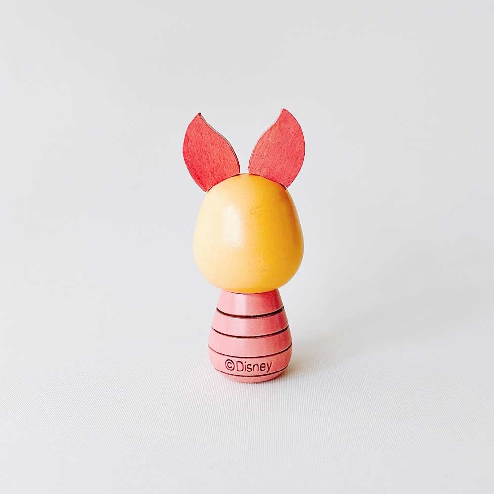 usaburo-kokeshi-winnie-l-ourson-porcinet-piglet-figurine-disney-90-mm image 4