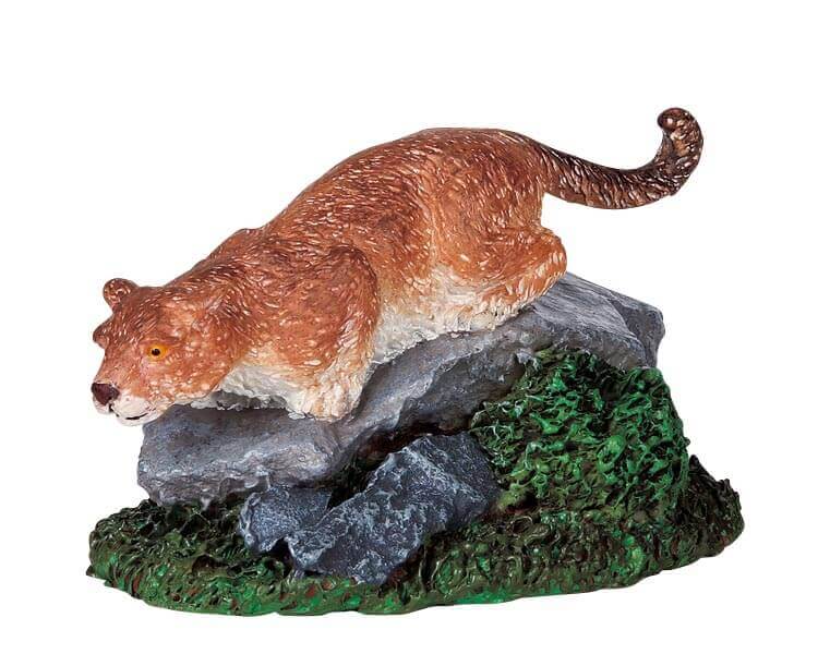lemax-puma-s-perch-figurine-puma-miniature-nature image 1