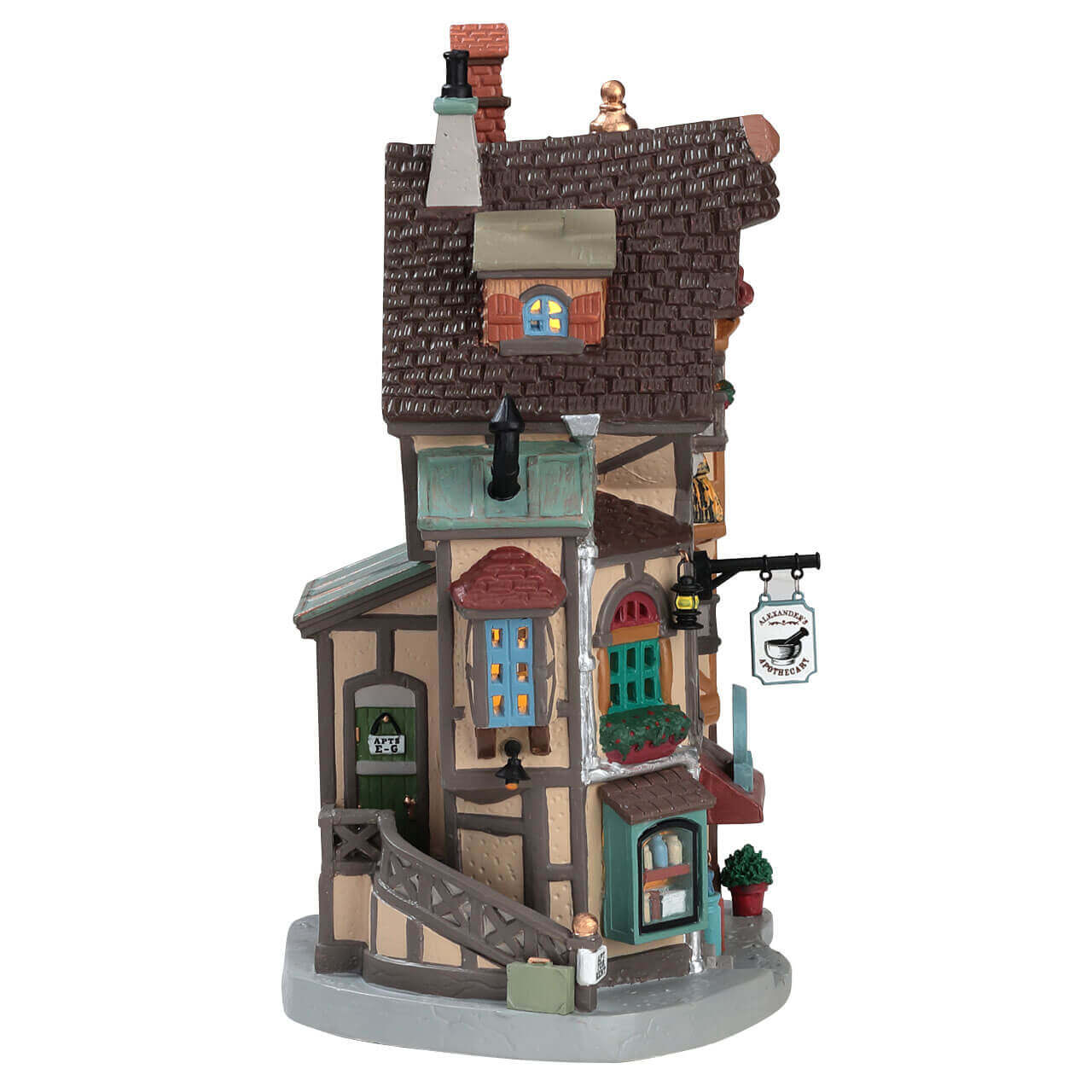 lemax-alexander-s-apothecary-maison-apothicaire-lumineuse image 3