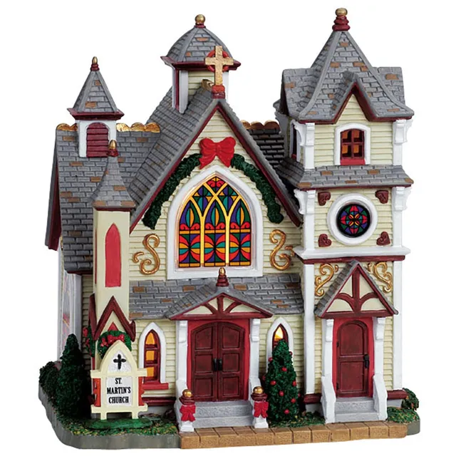 lemax-st-martin-s-church-glise-miniature-village-de-no-l image 1