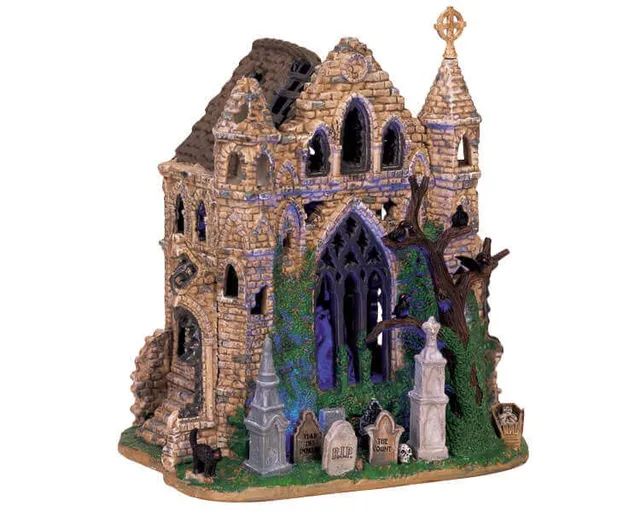 lemax-gothic-ruins-d-cor-spooky-town-miniature-de-collection image 1