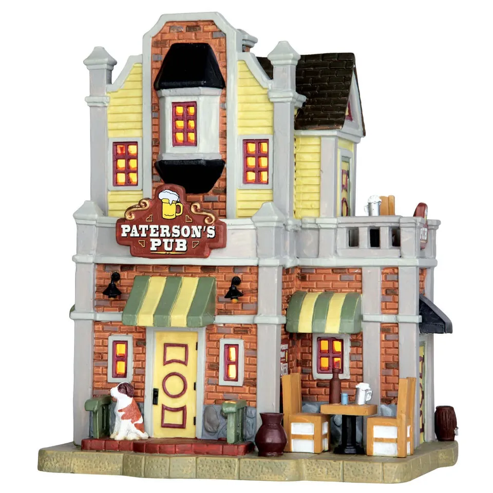 lemax-paterson-s-pub-maison-miniature-de-village-illumin-e image 1