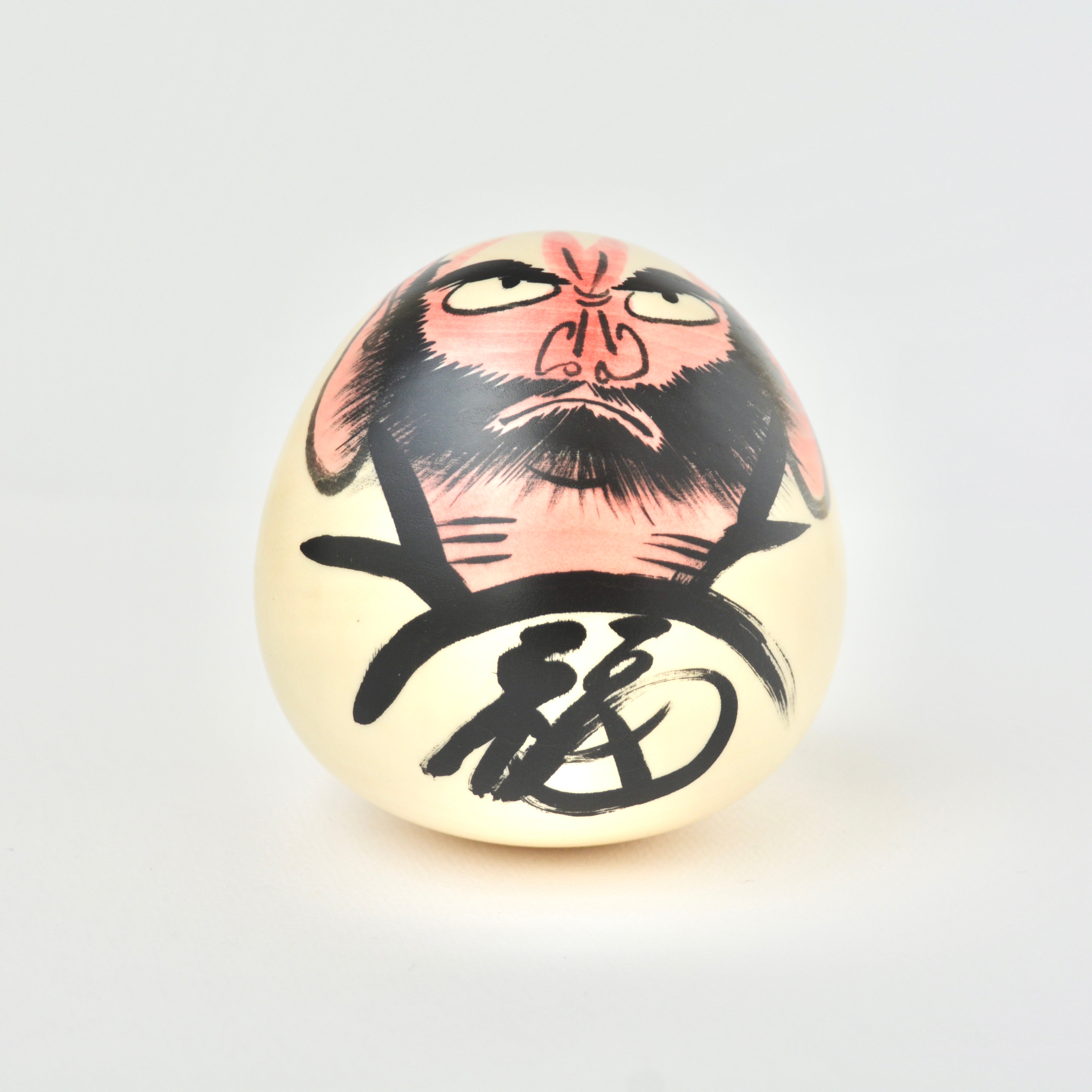 usaburo-kokeshi-koro-koro-daruma-blanc-culbuto-porte-bonheur-9-cm image 2